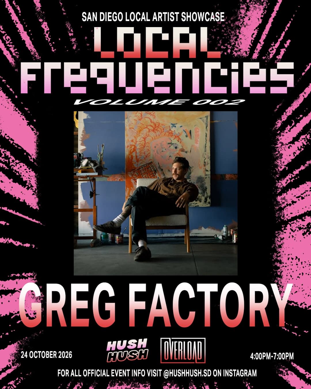 Greg Factory, Local Frequencies artist card